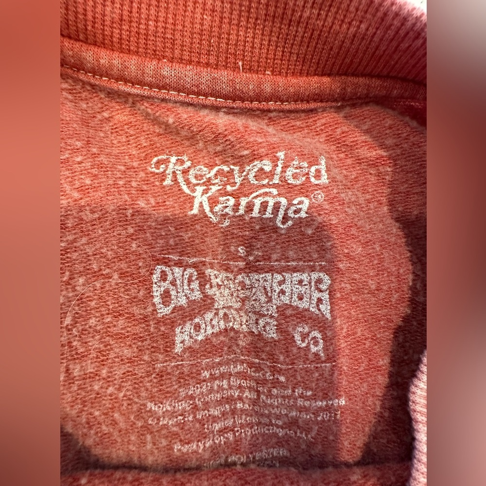 Recycled Karma Vintage Janis Joplin Red Graphic Sweatshirt - Picture 2 of 2